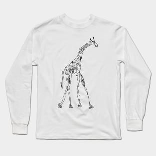 Doodle Giraffe Long Sleeve T-Shirt